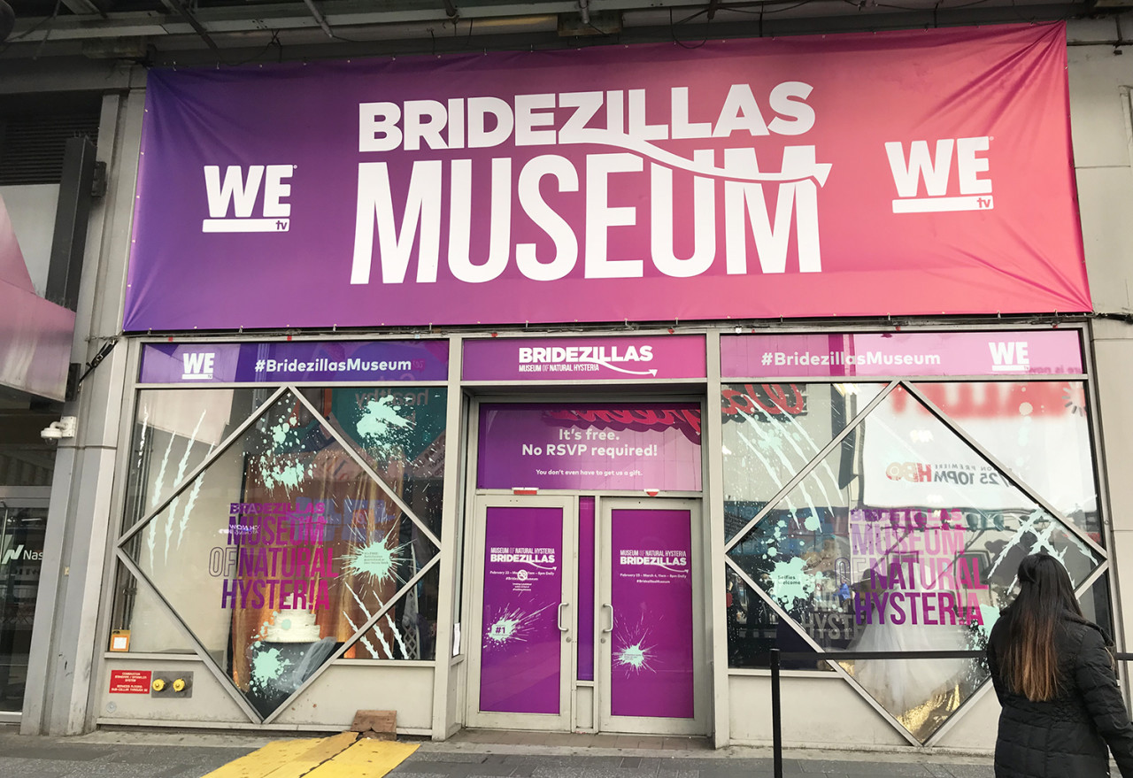 WE tv Embeds Itself Among Times Square Attractions with the 'Bridezillas' Museum