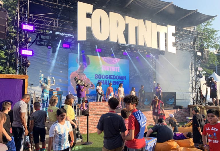 Our Editor Glides into the Fortnite World Cup Fan Festival