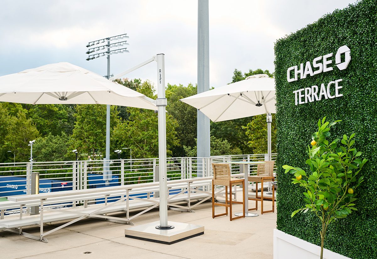 Chase at the US Open ATMs, A Rooftop Court and Chase Terrace