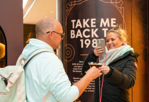 Absolut x Kahlua_Perfume Activation_2023_attendees cheers holiday activations
