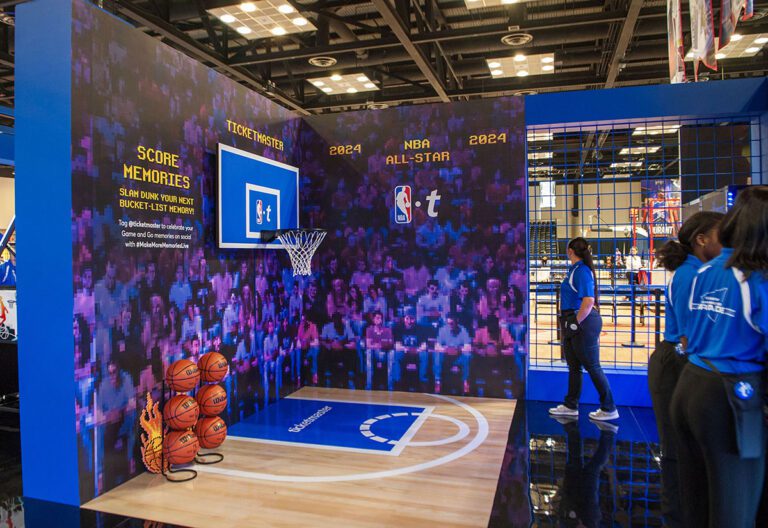 NBA AllStar Ticketmaster Shoots its Shot with a Retro Arcade