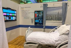 HIMSS24 hellocare hospital room