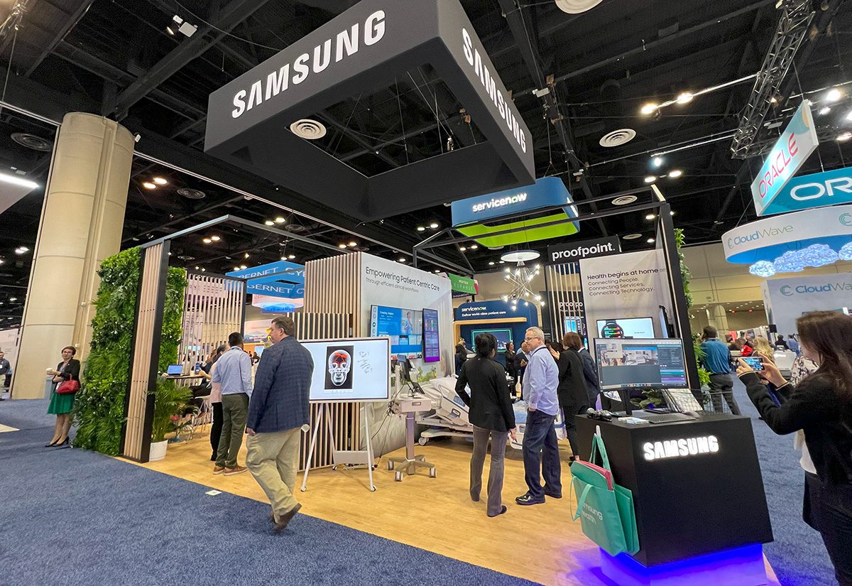 HIMSS24 Samsung booth
