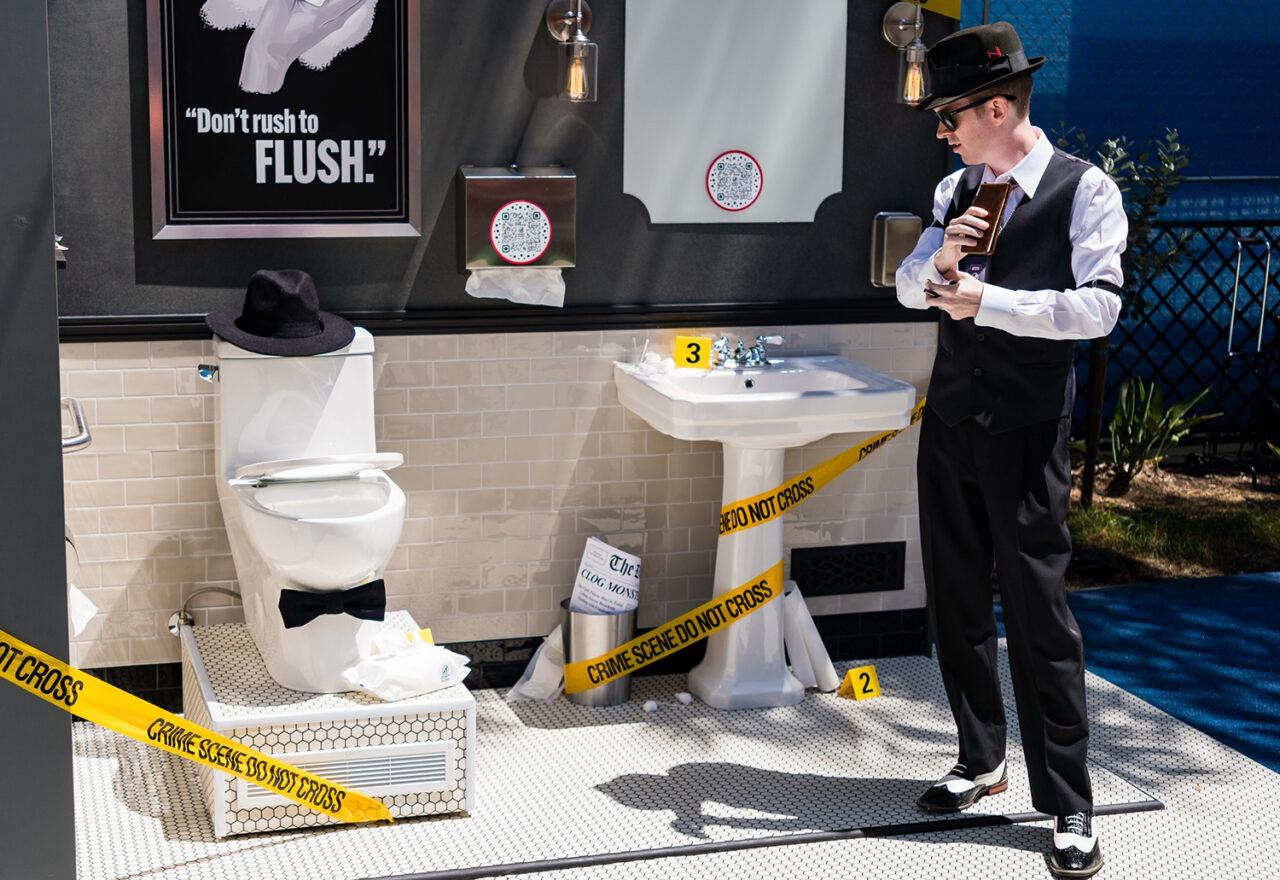 responsible flushing-alliance-smart-flush-vidcon-2024-crime-scene.