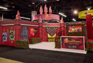Descendants: The Rise of Red booth at VidCon 2024