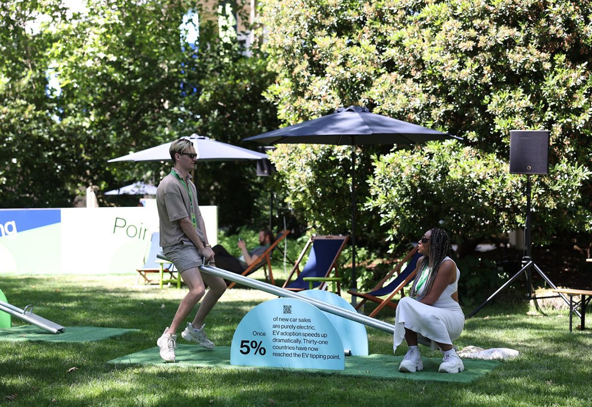 Bloomberg Green Festival teeter-totter