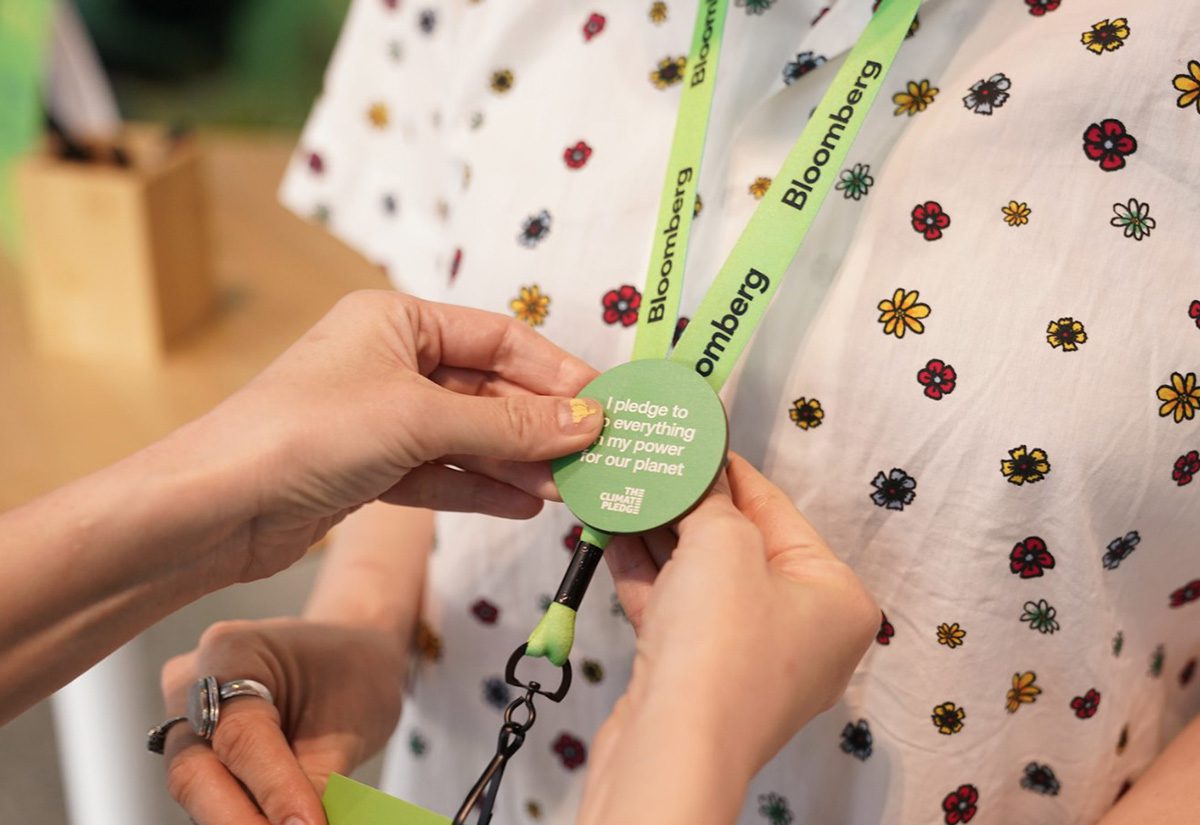 Bloomberg Green Festival lanyards