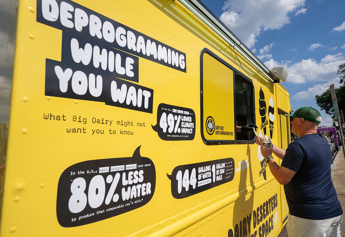 Oatly Dairy Deprogramming Zone ice cream truck