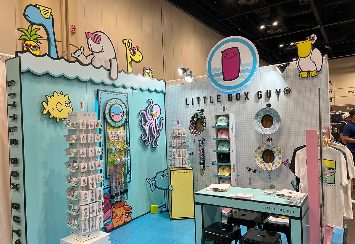 Surf Expo Little Box Guy Booth