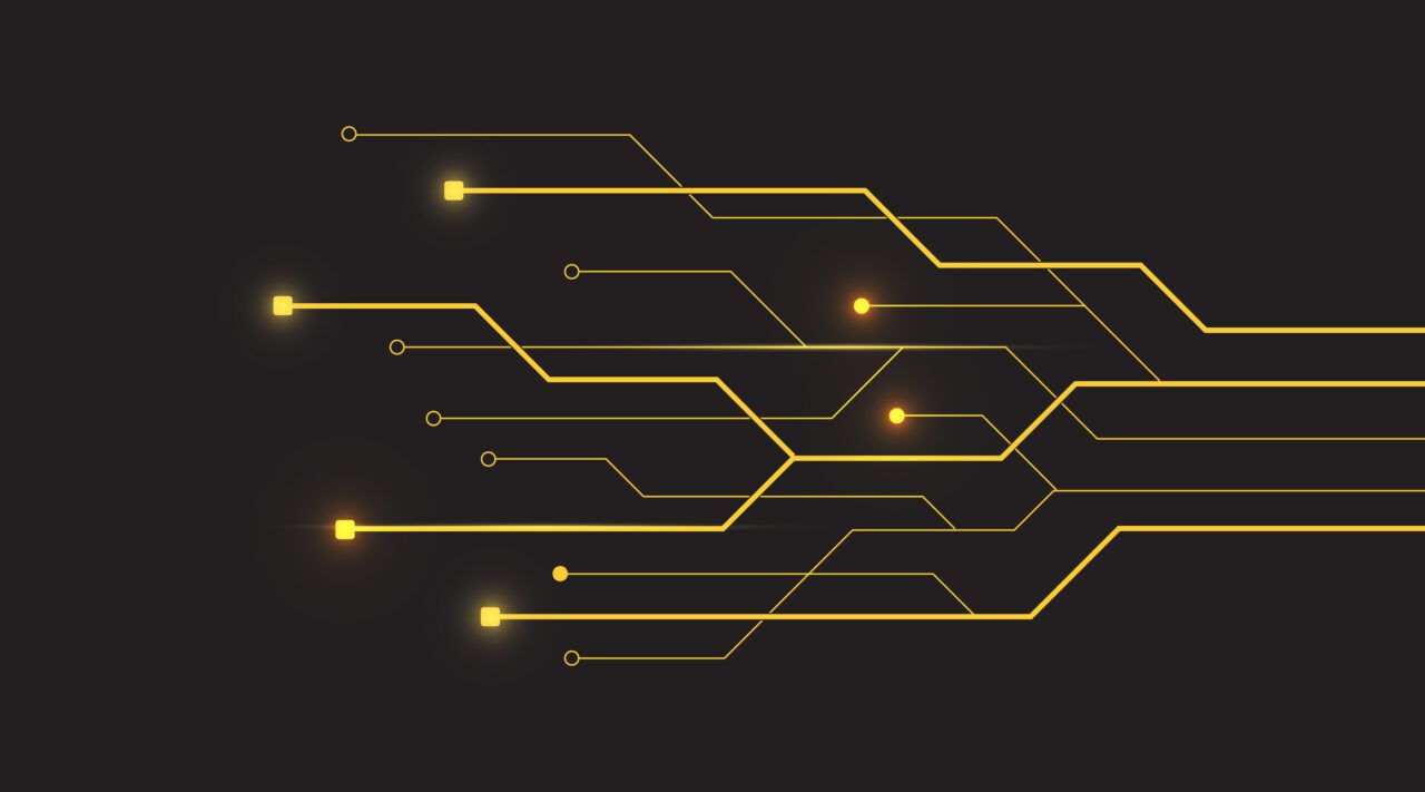 technology background with circuit concept