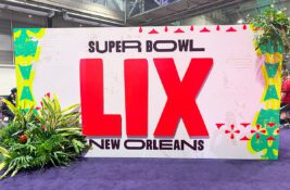 Super Bowl LIX sign