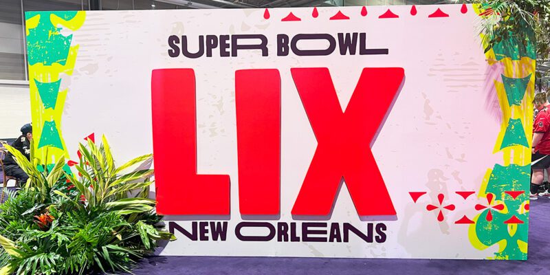 Super Bowl LIX sign