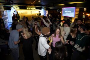 ASPEN, COLORADO - MARCH 07: Fans celebrate The Snow League’s inaugural event with beers, live music, exclusive merch and more at The Hideaway by Pacifico afterparty on March 07, 2025 in Aspen, Colorado. (Photo by Riccardo Savi/Getty Images for Pacifico)