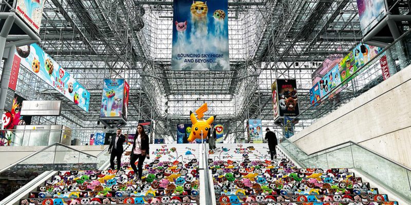 Toy Fair stairway at Javits Center