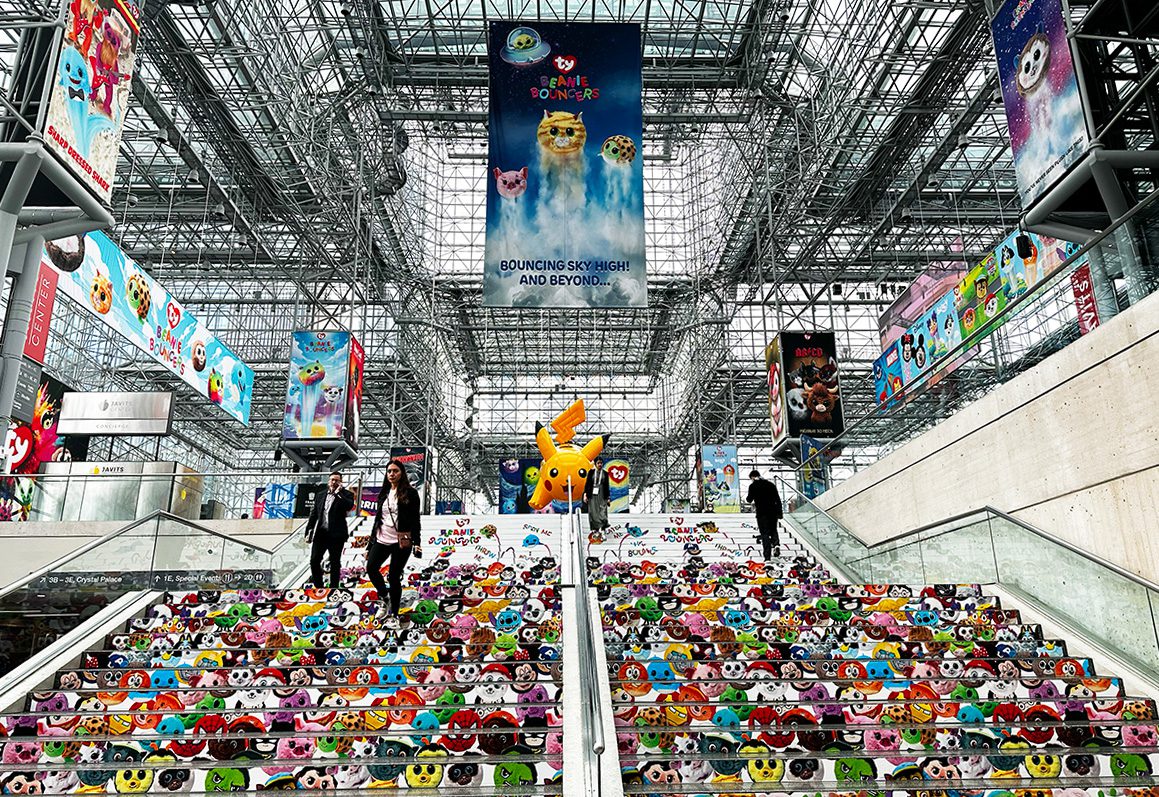 Toy Fair stairway at Javits Center