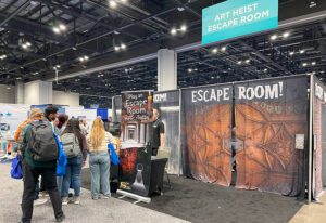 escape rooms on the VMX show floor